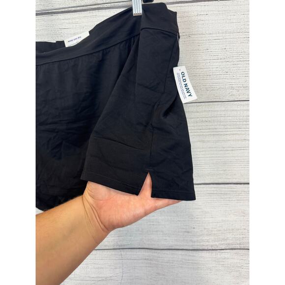 Old Navy Active Plus Size Black Studio Smooth Mid-Rise Mini Skort Size 3X - Picture 8 of 10